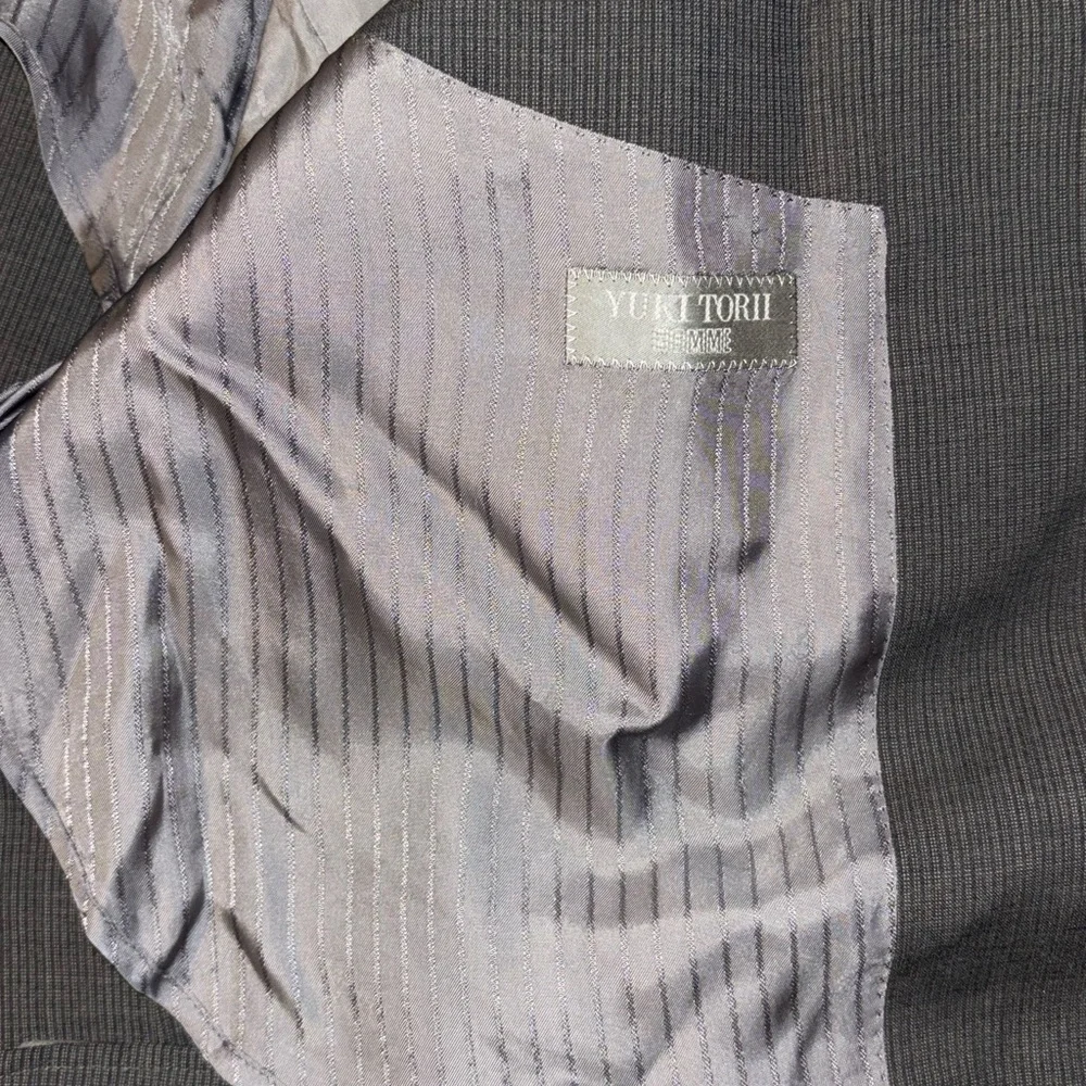 Yuki Torii Homme Men's Suit Jacket Gray Blazer Coat Designer READ DESCRIPTION - Picture 6 of 16